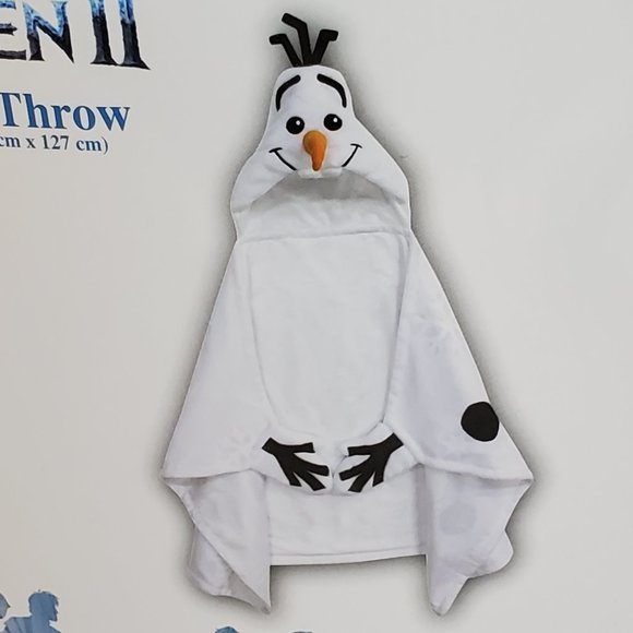 Disney Other - Disney FROZEN II "Olaf" 30 in. x 50 in. Hooded Throw Blanket with Hand Pockets